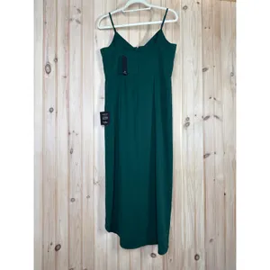 NWT Lulus Reinette Dark Green Midi Dress Cocktail Party Gala Wedding Size XS thumbnail 4