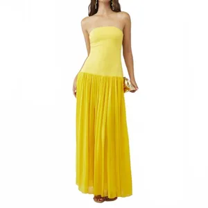 NWT Elliatt Yellow Strapless Gown Dress Size M thumbnail 4