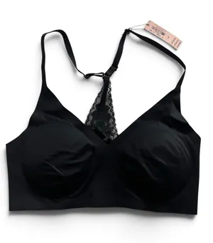 Victorias Secret Lace Racerback Bra Bralette Black Size XS NEW NWT thumbnail 1