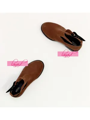 Melissa Antares II Boots Brown Low Cut-Out Suede Buckles Ankle Flat Booties 7 thumbnail 13