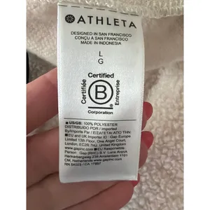 Athleta Cream In the Clouds Full Zip Bouclé Jacket Relaxed Fit Large NWOT thumbnail 9
