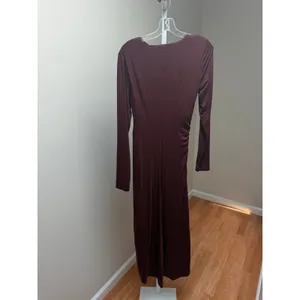 NEW Veronica Beard Theodora Midi Dress Raisin Red Size Small thumbnail 8