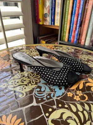 Dezario Rhinestone Slip In Heel Sz: 8 thumbnail 2