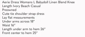 Aerie dress linen blend  thumbnail 5