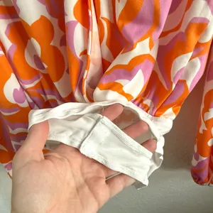 ASOS Skylar Rose Floral‎ Orange and Pink Top Bodysuit Size M thumbnail 3