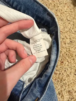 Abercrombie & Fitch The ‘90s Straight Ultra High Rise Jean Crossover Waist 26/2 thumbnail 9