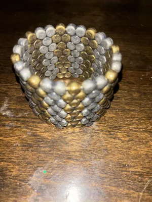 Sliver/Gold Beaded Stacker Bracelet(Pre thumbnail 6