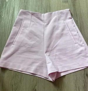 Pink ZARA Shorts High-Rise thumbnail 1