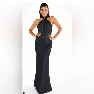 Show Me Your MuMu Black Halter Maxi Dress thumbnail 3