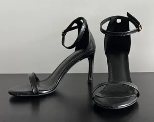 Source Unknown Elegant Black Ankle Strap Heels Sz‎ 37/6.5 thumbnail 1