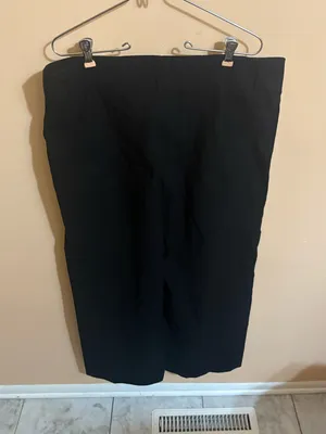 Anthropologie Black Linen Blend Wide Leg Cropped Pants thumbnail 4