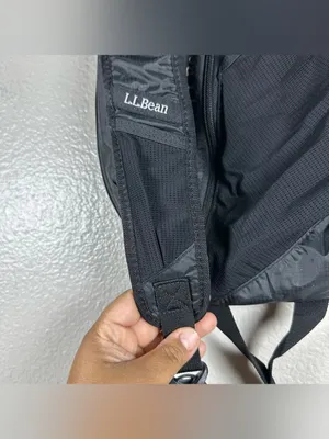 L.L.Bean Black Stowaway Packable Sling thumbnail 7