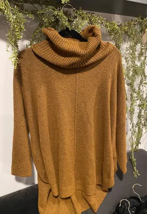 Turtleneck Oversized Long Sweater thumbnail 1