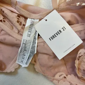 Forever 21 Blush Lace Bodysuit‎ Size Large thumbnail 2