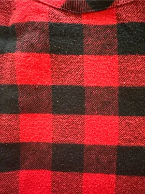 Ci Sono Red and Black Buffalo Plaid Flannel Jacket thumbnail 4