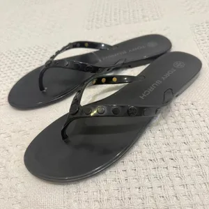 Tory Burch 10 logo studded jelly sandal flip flops 3626 thumbnail 5