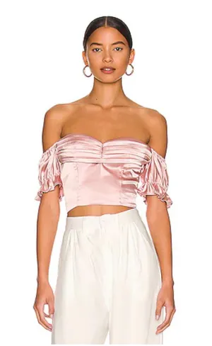 Revolve Satin Crop Top thumbnail 1