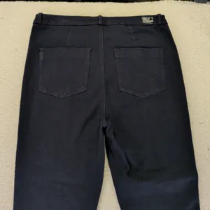Paige Claudine Thin Denali‎ Flare Jeans Dark Indigo Seamed Trousers Women's 32 thumbnail 8
