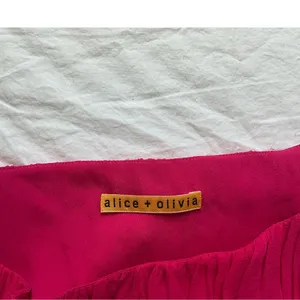Alice + Olivia Chiffon Silk Mini Dress Small/Medium Hot Pink thumbnail 8