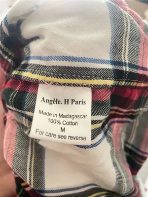 Angele H Paris The Elisabeth Tiered Stewart Tartan Plaid Midi Dress Medium thumbnail 4