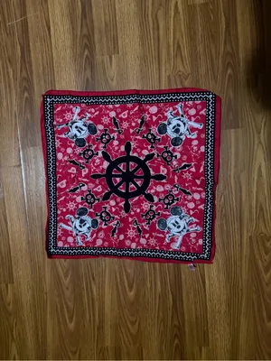 Walt Disney Cruise Line Pirate Night Square Bandana Scarf Mickey Mouse thumbnail 2