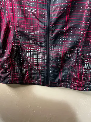 Brooks Running Pink Blue Print Full Zip Athletic Vest Women’s thumbnail 4