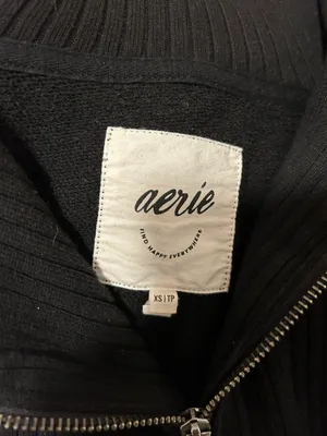 Aerie Very Oversized Black  Pullover thumbnail 3