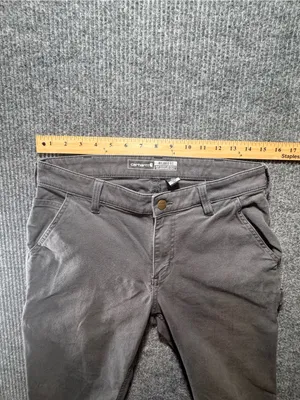 Carhartt Gray Straight Cargo Workwear carpenter Relaxed Chino Pants Womens 6 thumbnail 7