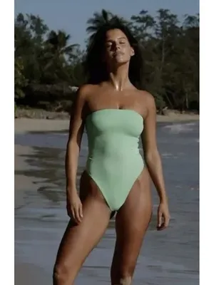 TOAST SWIM x Free People Tube One Piece Swimsuit in Luna Moth Size Medium NWT thumbnail 9