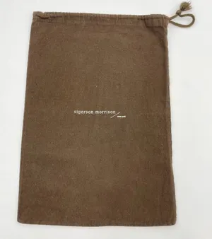 Sigerson Morrison Dust‎ Cover Brown Shoe Storage Drawstring Closure Travel Bag thumbnail 1