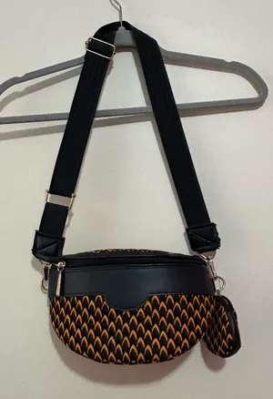 African Crossbody Bag Gold thumbnail 3