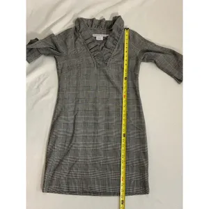Gretchen Scott Ruff Neck Wall Street plaid‎ dress size small thumbnail 7