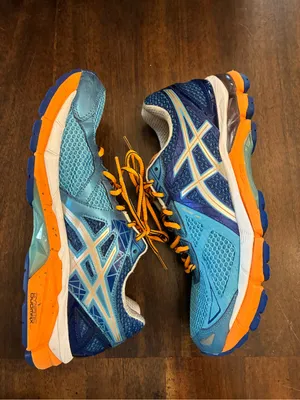 ASICS Women's GT-2000 3 Trail Running Shoe Women’s 10 Blue Orange Sneakers thumbnail 3