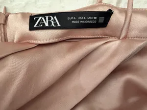 ZARA Dress Mini Satin Pink thumbnail 4