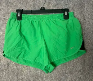 Nike Dri-Fit Women Small Vibrant Green Athletic‎ running Shorts thumbnail 1