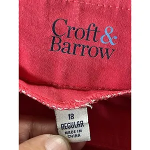 Croft & Barrow Effortless Stretch Skort Women’s 18 Regular Red Pull On Pockets thumbnail 10