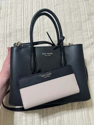 Kate Spade Eva Small Leather Satchel and Staci Bifold Colorblock Wallet thumbnail 1