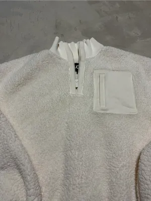 UGG janeann half zip Cream Sherpa Pullover large thumbnail 4