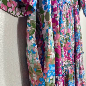 Sugarlips Vibrant Floral Mini Dress Size XS 100% Cotton thumbnail 8