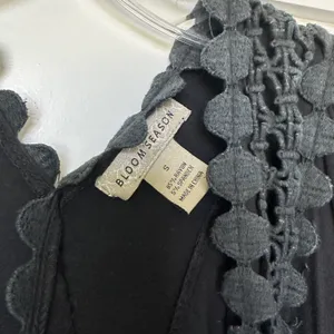 Black Boho Coverup Tunic thumbnail 4