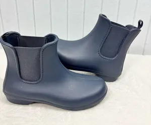 CROCS lightweight Navy Chelsea Rain Ankle Boots for Women Size 7 thumbnail 1