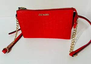 Steve Madden Red Logo Crossbody Bag NWOT 9” x 6” x 4” thumbnail 1