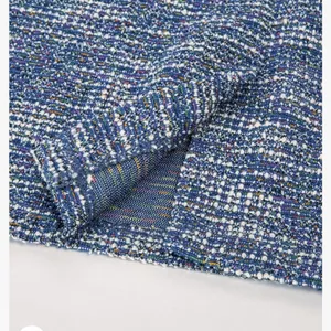 🆕 Grace Karin | Cap Sleeve Tweed Pencil Dress Blue White Small NWT thumbnail 5