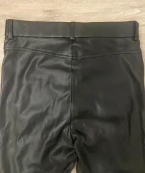 High Waisted Faux Leather Pants thumbnail 7