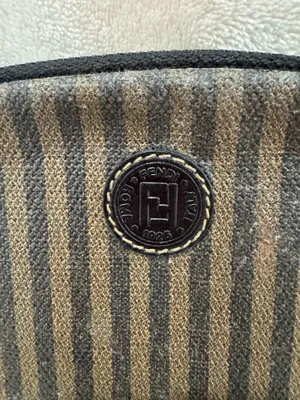 Fendi Vintage Pequin Stripe Pouch thumbnail 3