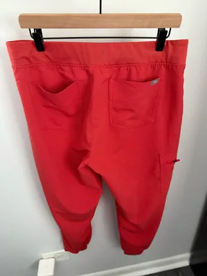 Figs Large Petite Zamora Joggers Orange Red Dentist Doctor Nurse Fall thumbnail 3