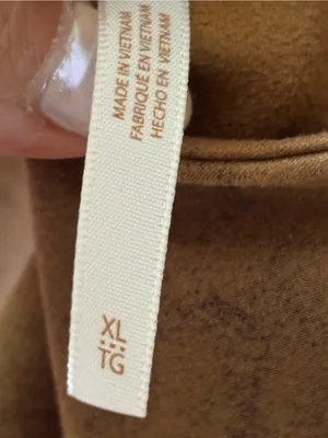 Free People Tan Faux Leather Pinafore Dress with Front Zip thumbnail 4