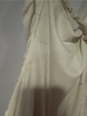 Elegant SNDY’s White Ruched Slip Beachy open back‎ Dress NWT thumbnail 4
