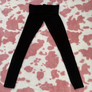 Black High-Waisted Sculpting Leggings | Ultra-Flattering Soft Stretch | Minimalist Aesthetic XS/S ✨ thumbnail 1