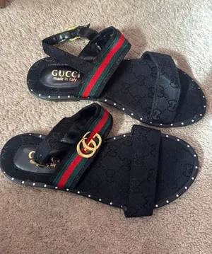 Gucci Sandals DUPE Black Size 7.5 thumbnail 1
